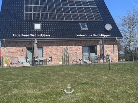 Ferienhaus Wattenkieker komplett eingezäunt