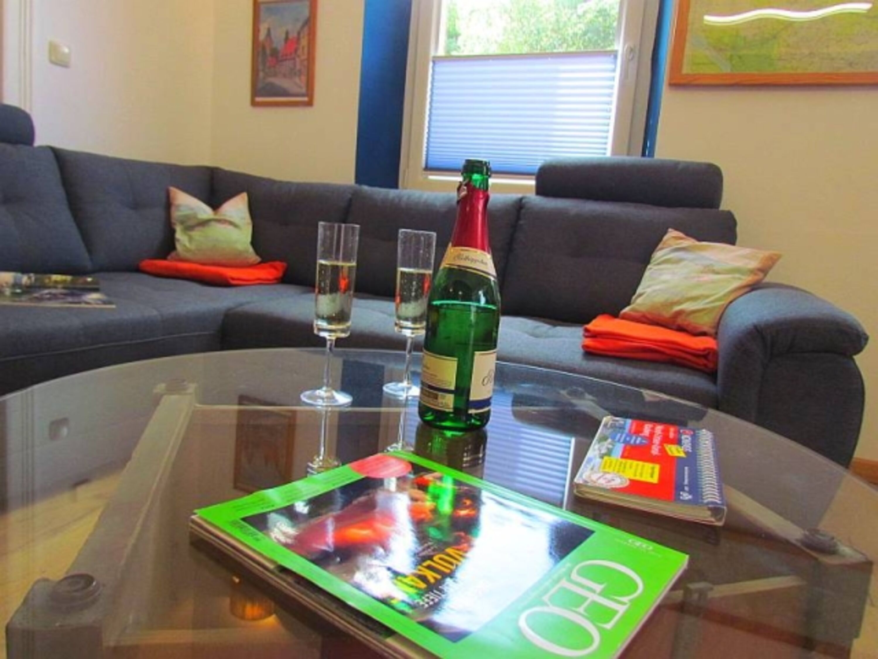 Die gemütliche Eckcouch, auch als Schlafcouch nutzbar