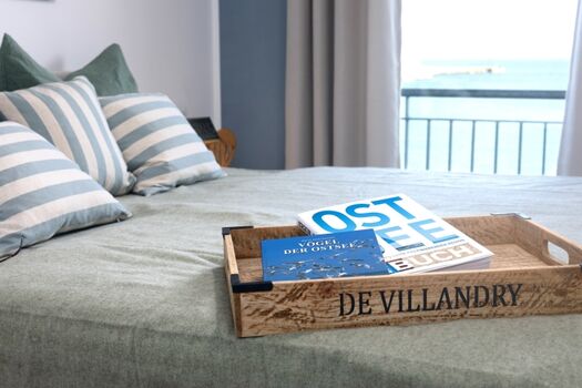 Schlafzimmer mit Ostseeblick
