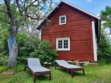 Liegestühle gibt es auch