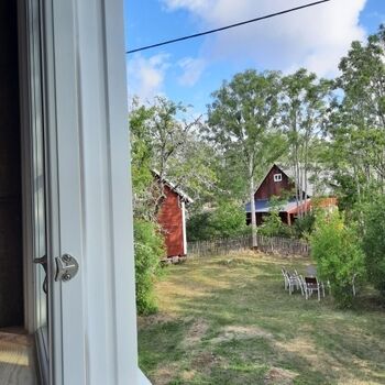Blick aus dem Schlafzimmerfenster