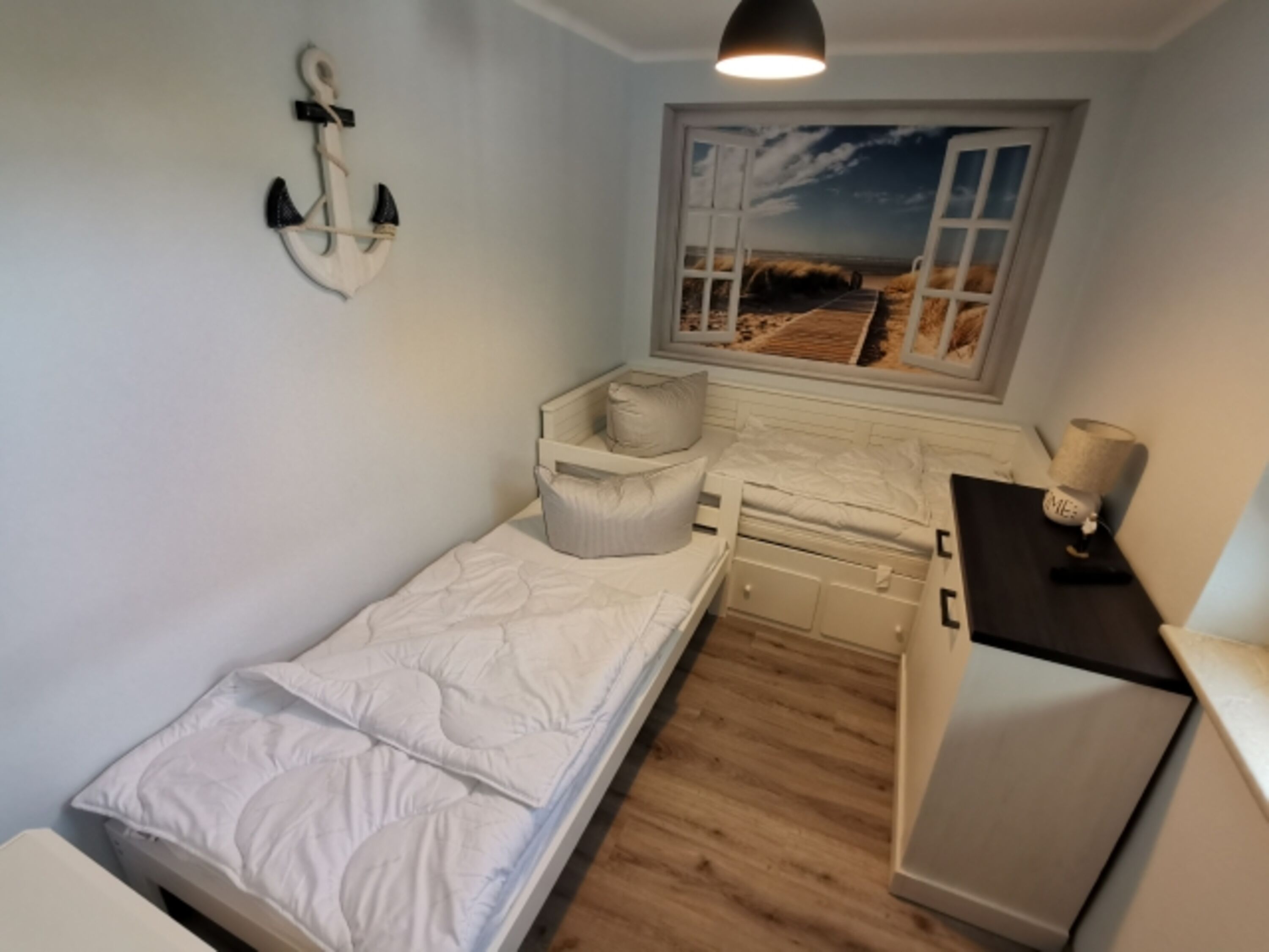 Schlafzimmer mit 2 Einzelbetten