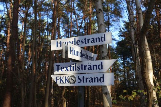 der Strandzugang vor unserem Grundstück