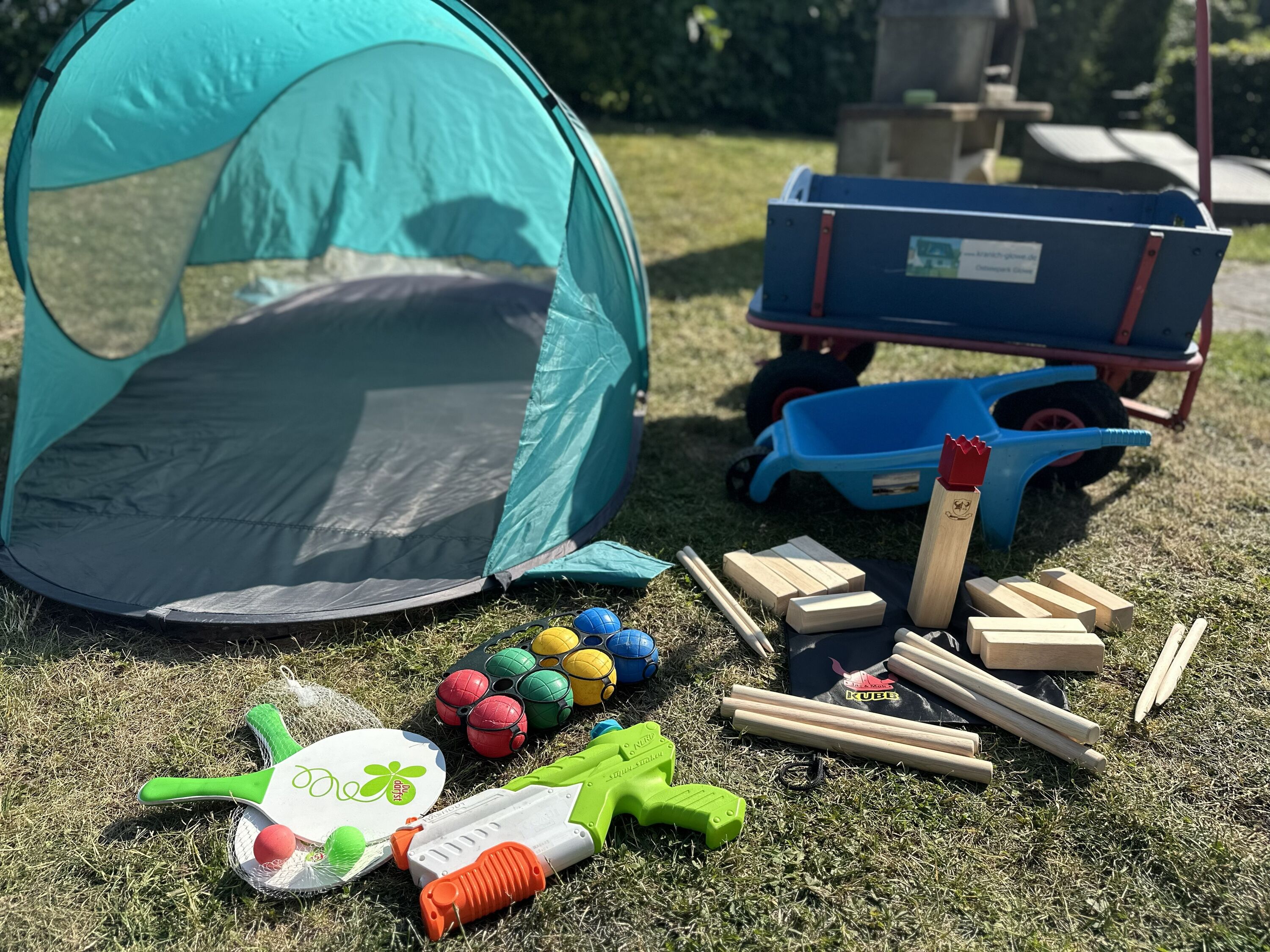 Bollerwagen + Strandutensilien