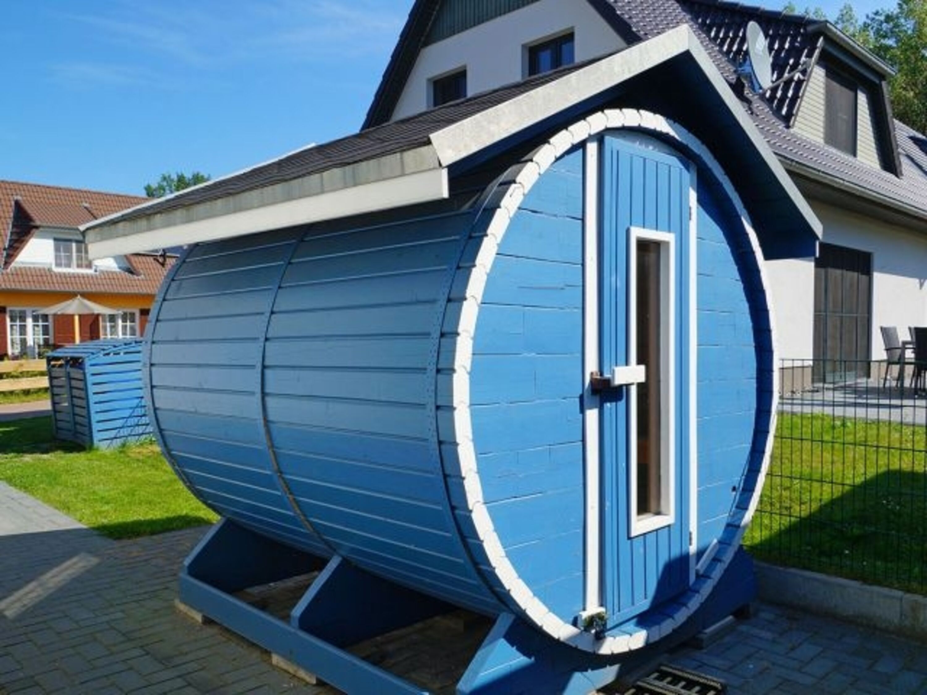Private Fass-Sauna direkt am Ferienhaus