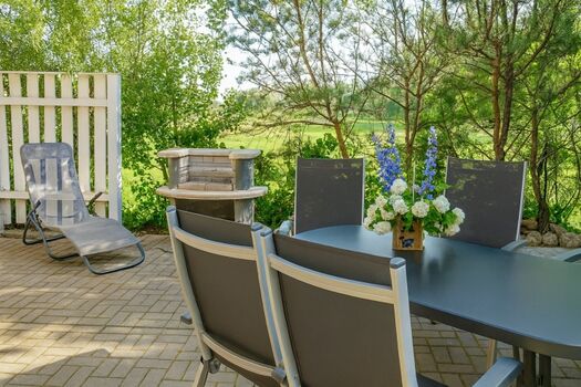 eingezäunte Terrasse