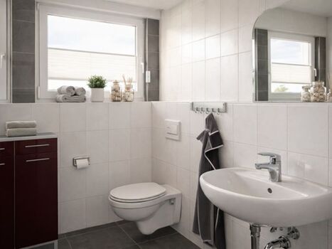 Duschbad mit Waschmaschine