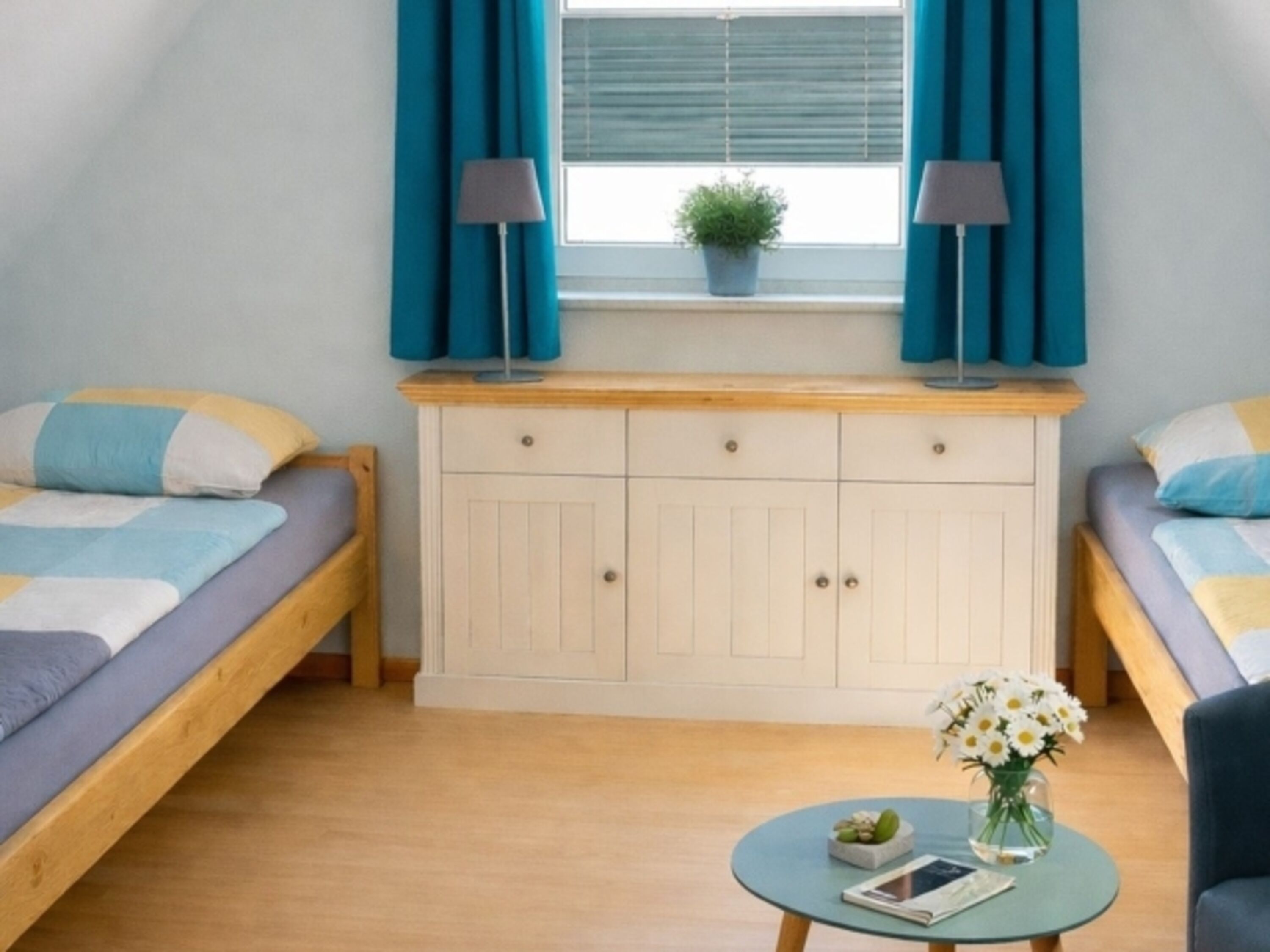 Dreibettzimmer mit Wasserblick