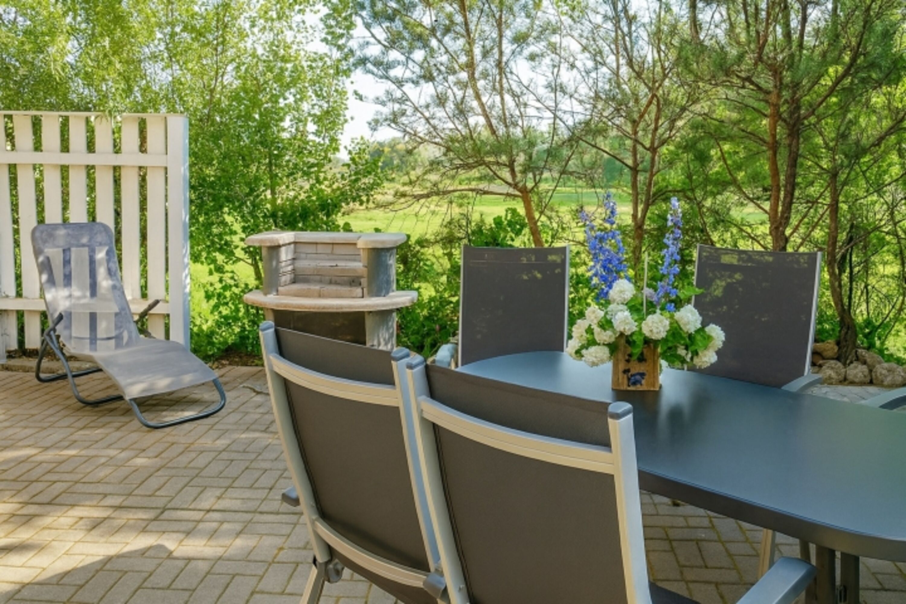 eingezäunte Terrasse
