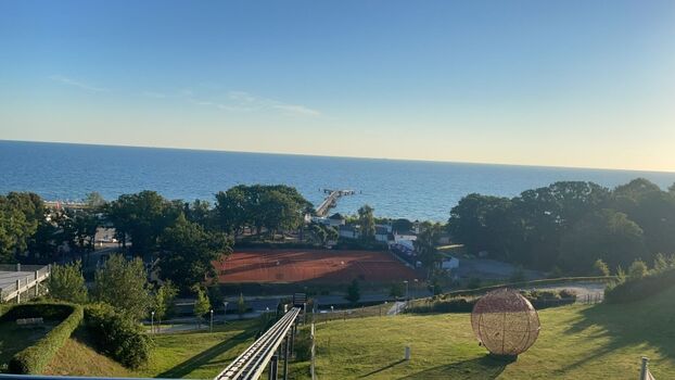 Blick von Göhren aus (Schrägaufzug)