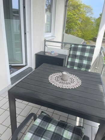 Sitzmöglichkeit auf dem Balkon