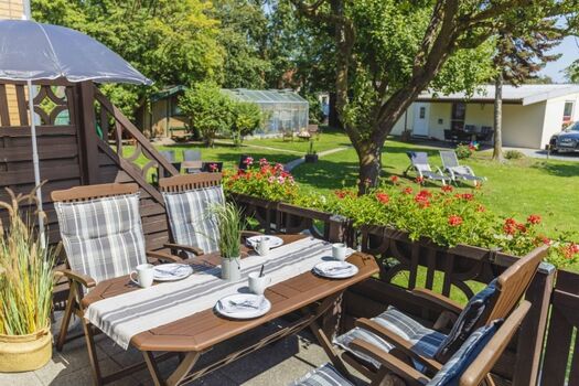 Eingezäunte Terrasse