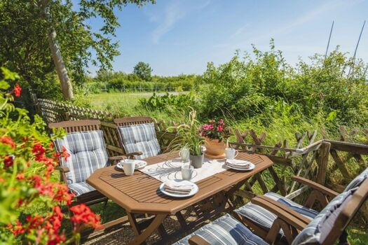 Eingezäunte Terrasse