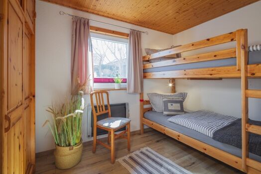 Schlafzimmer mit Etagenbett