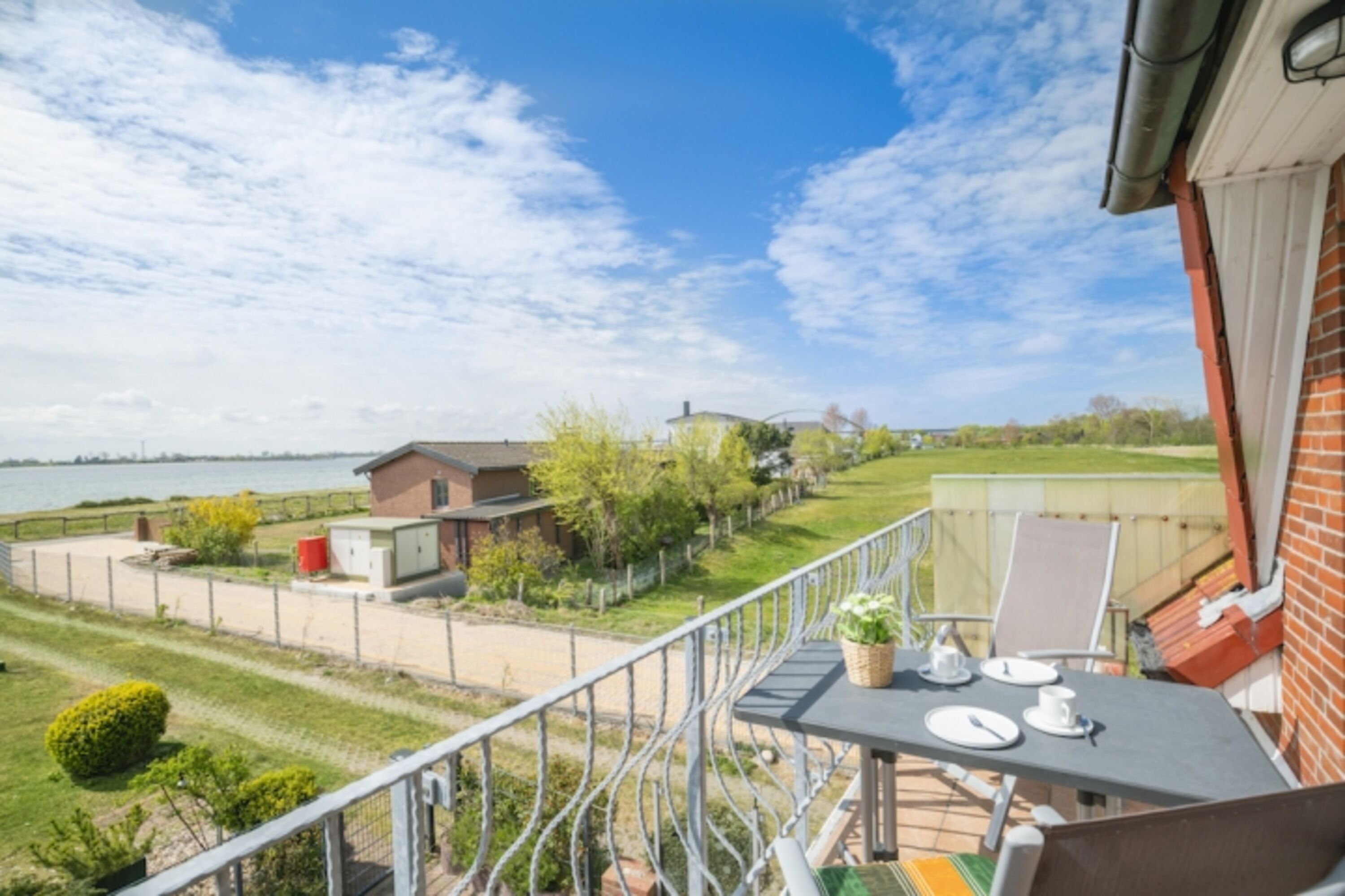 Blick vom Balkon