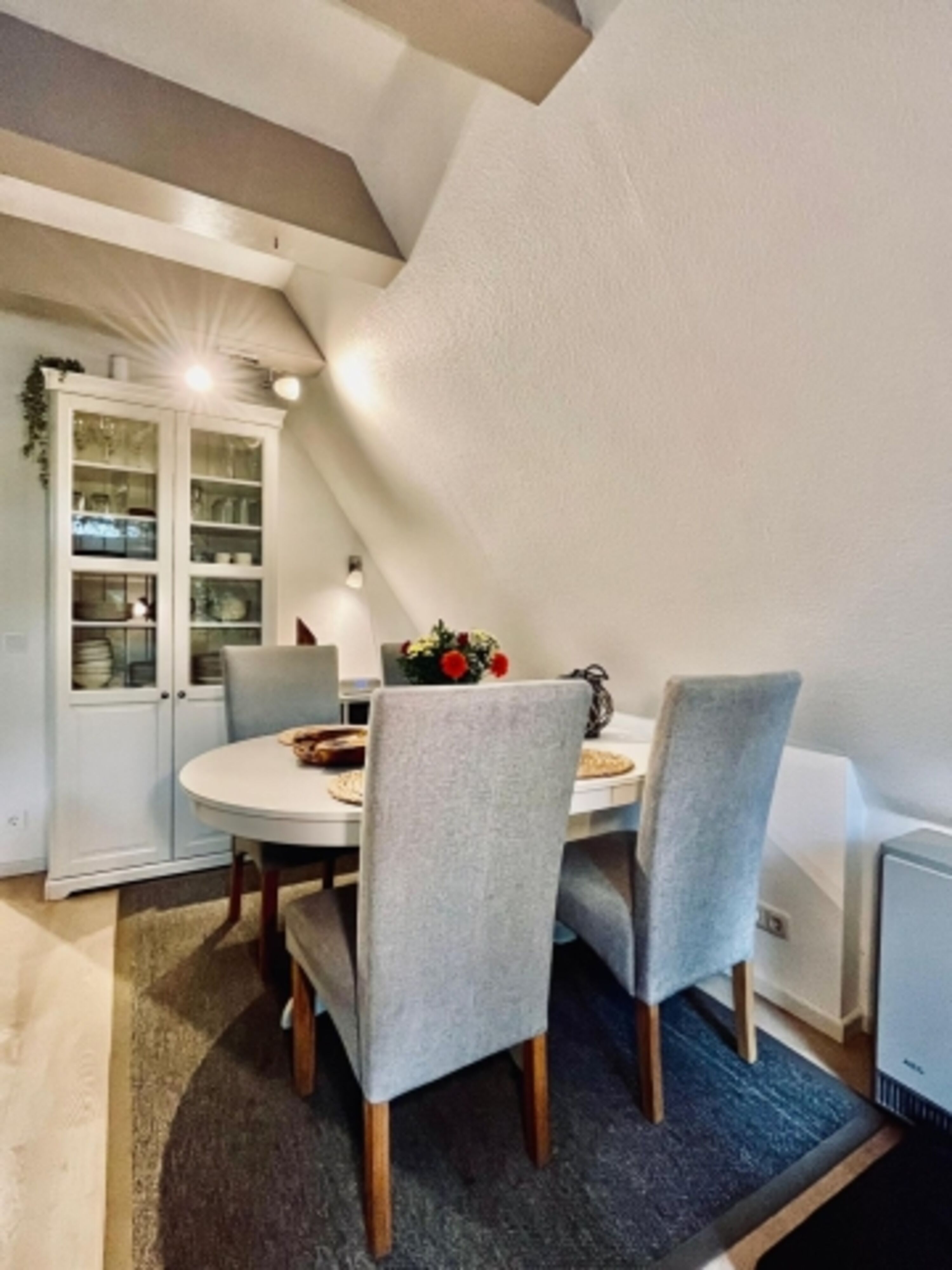 Essbereich im Wohnzimmer 