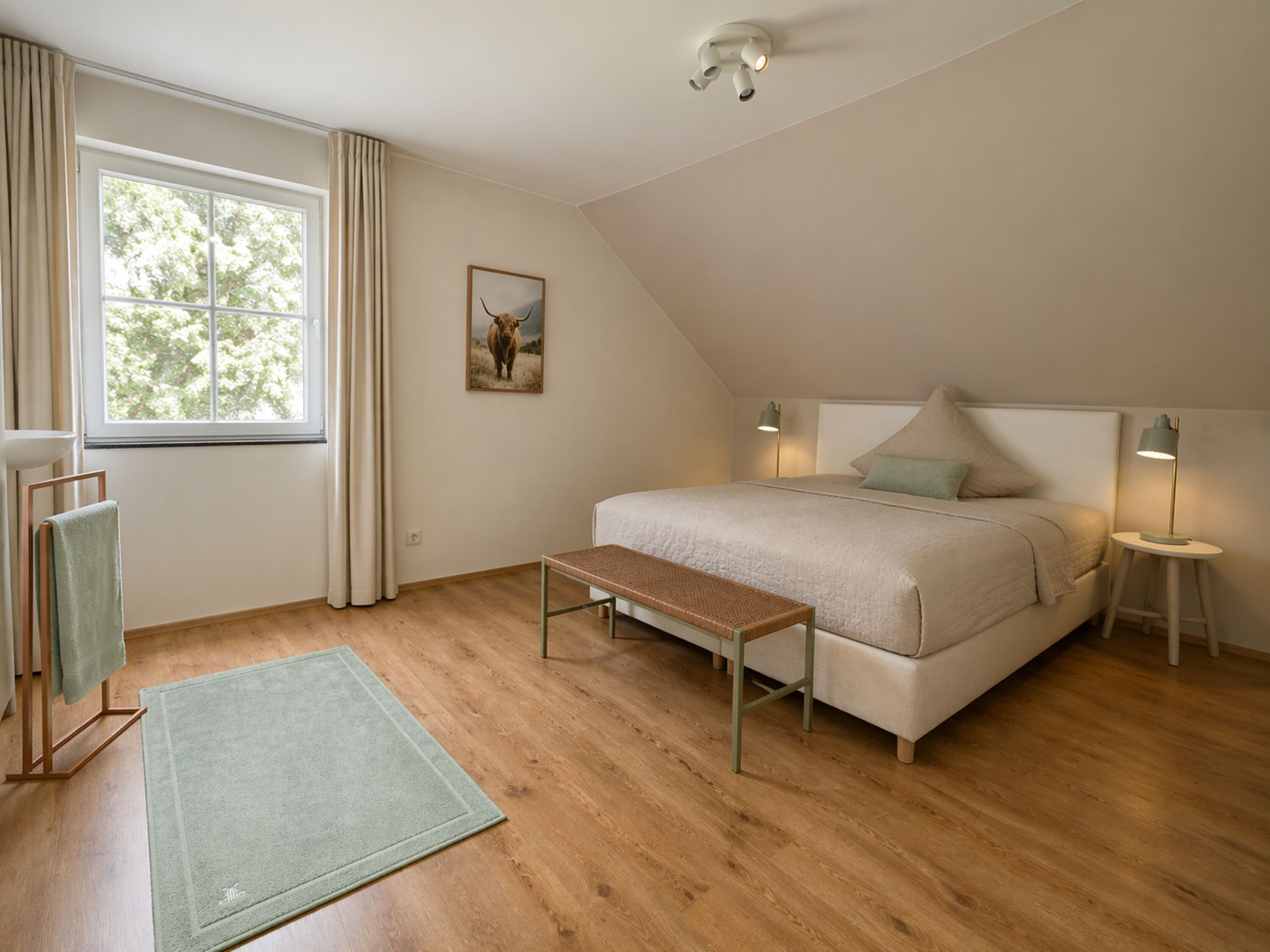 Schlafzimmer Nr. 1 (OG) mit Bad en Suite