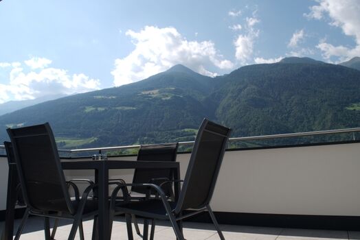 Aussicht auf die Bergwelt des Vinschgaus