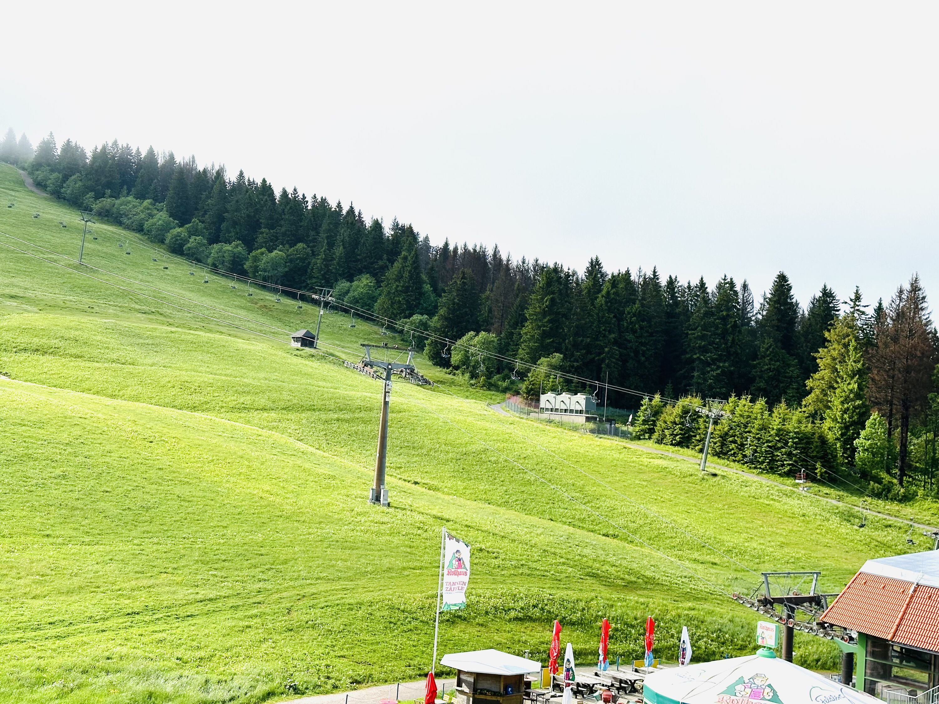 Blick aus der Wohnung im Sommer