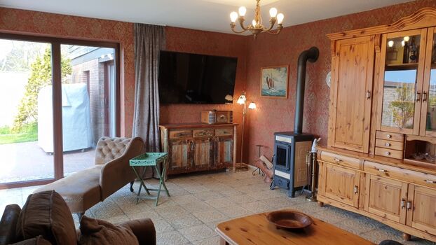 Wohnbereich mit Kaminofen