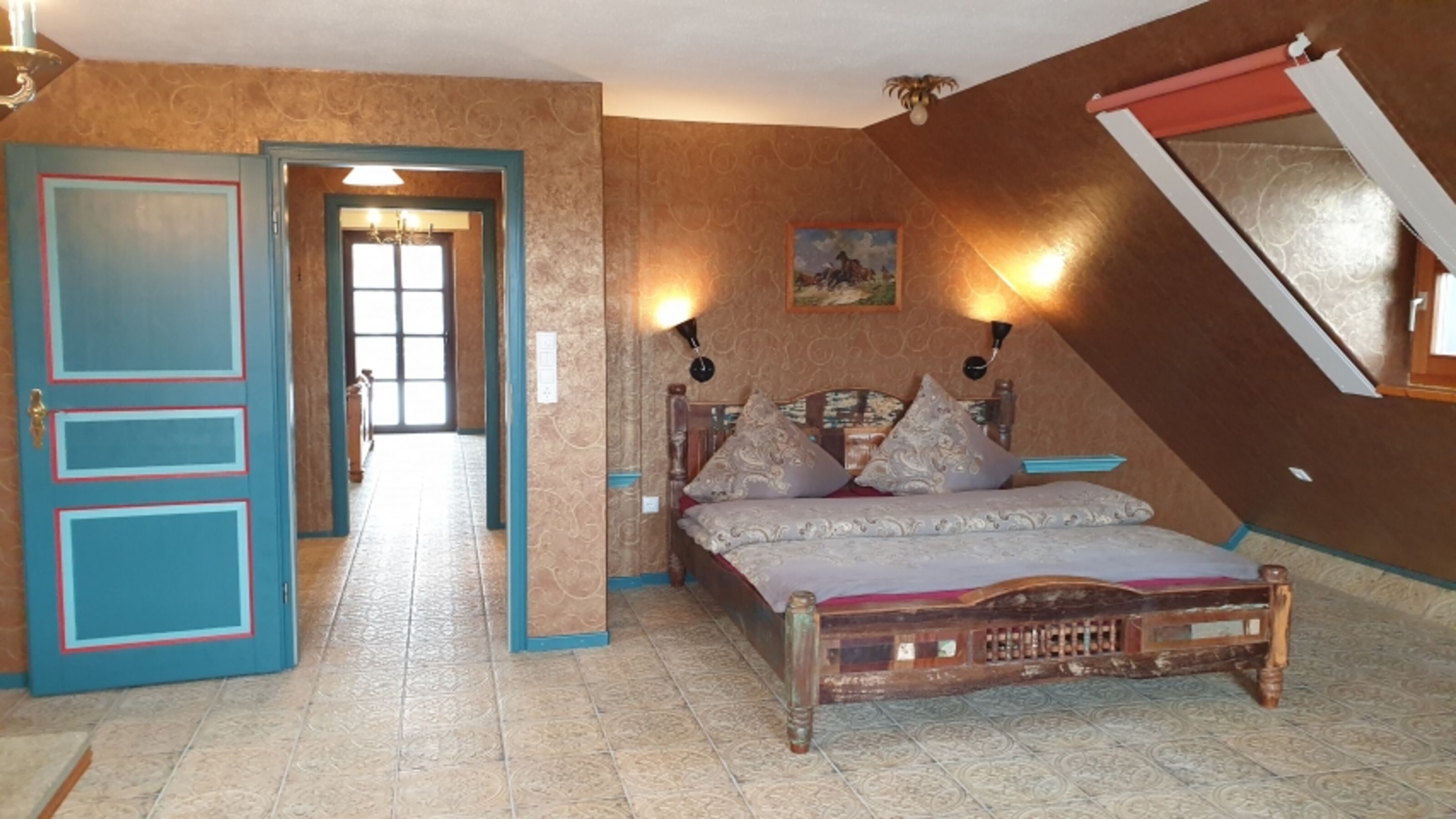 Schlafzimmer 1 DG mit Doppelbett