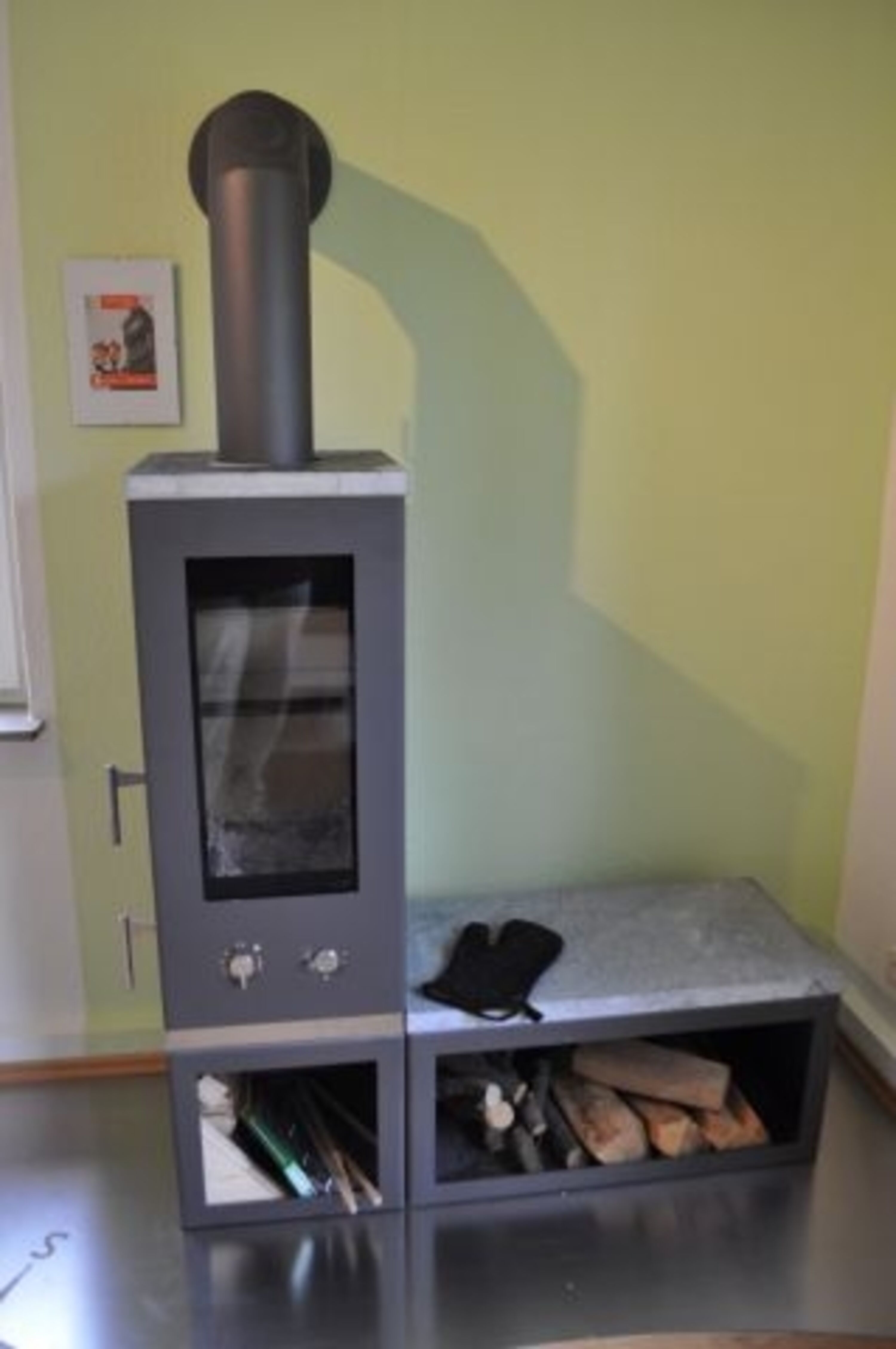 Kamin im Wohnzimmer