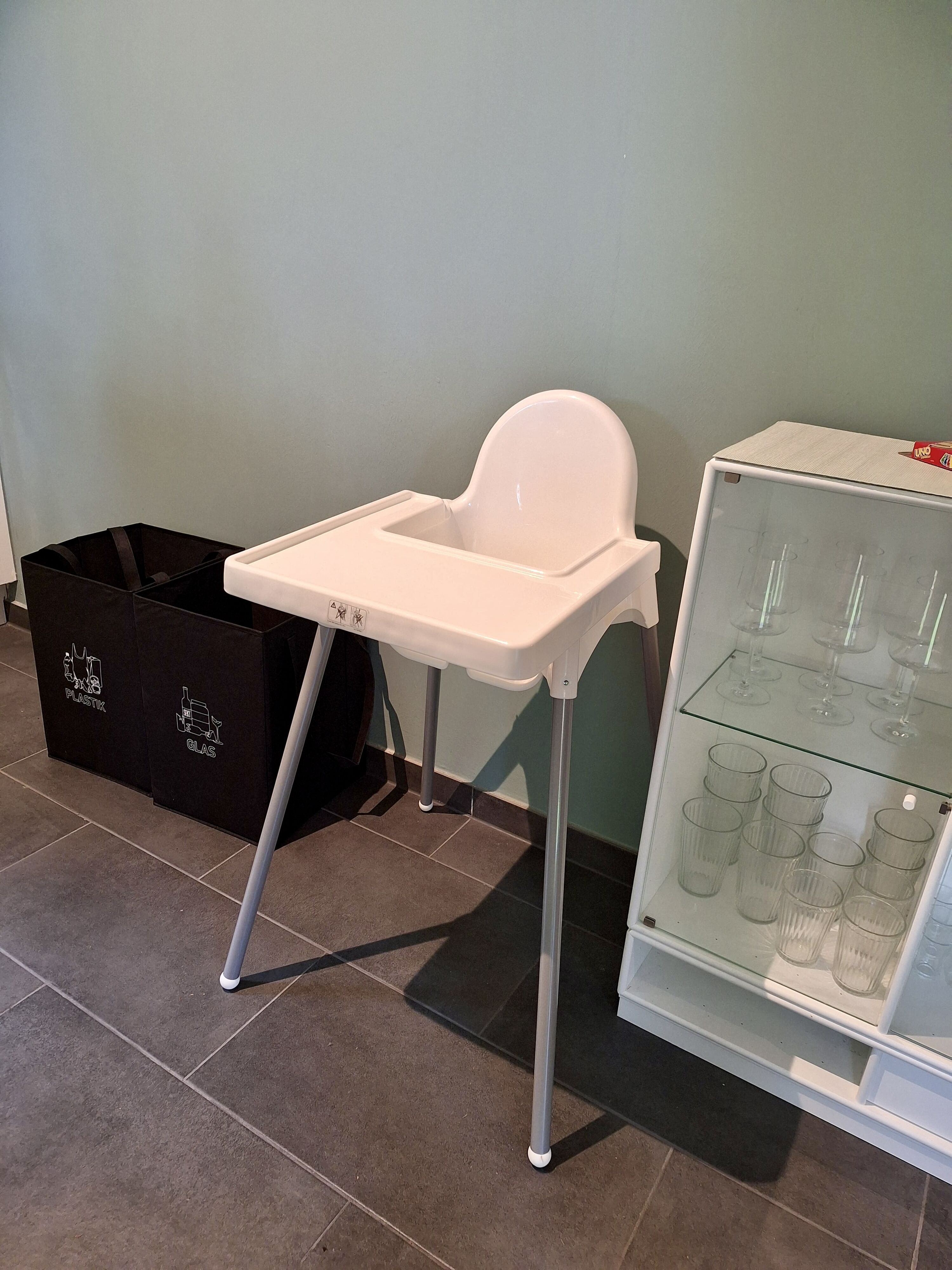 Hochstuhl, auch für Kinder ist gesorgt :)