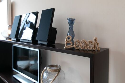 Bose Anlage und TV im Wohnzimmer 