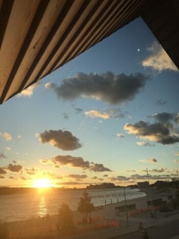 Aussicht aus Zweibettzimmer 