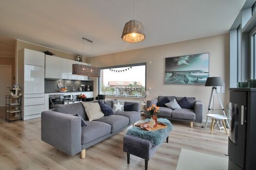 Der Wohn- und Essbereich im EG 