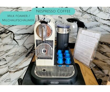Hochwertige Nespresso-Maschine mit Milchaufschäumer