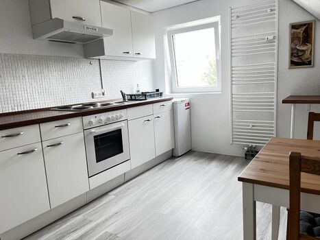 Küche mit Waschmaschine