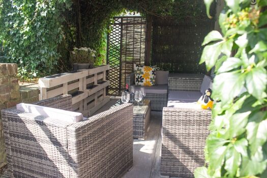 Überdachte Terrasse