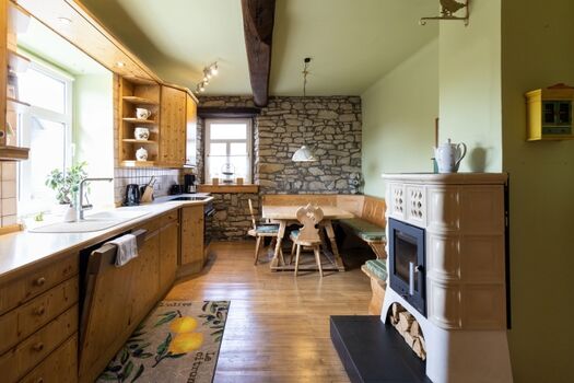 Große Wohnküche Essbereich