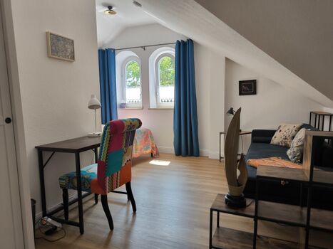 Boddenzimmer mit Arbeitsplatz