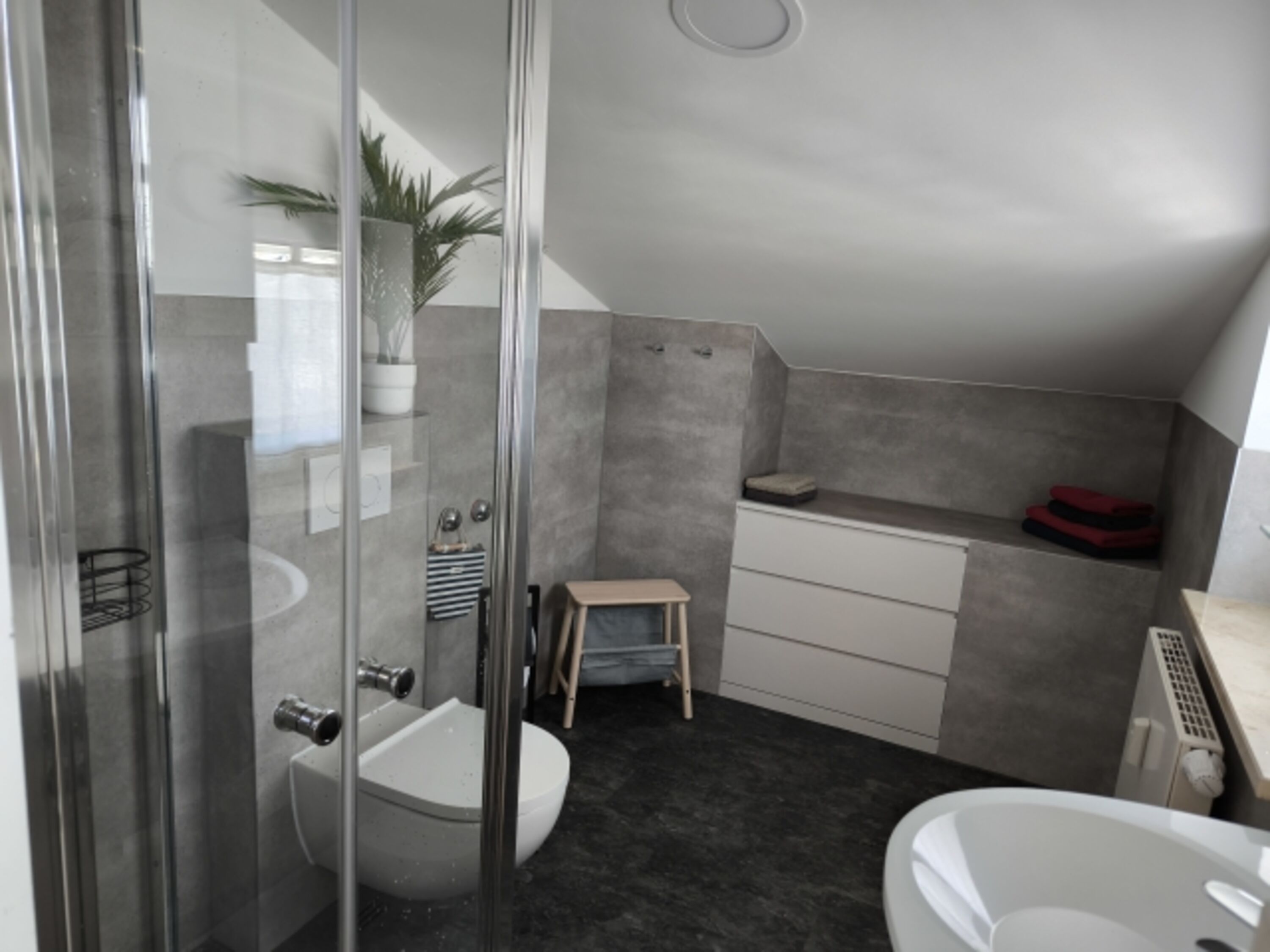 Integriertes Duschbad vom Ostseezimmer aus begehbar (SZ 2)