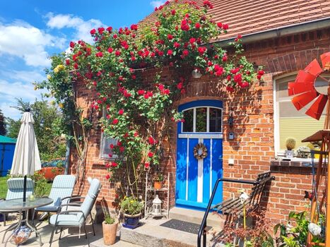 Eingang zur Ferienwohnung vom Hof her