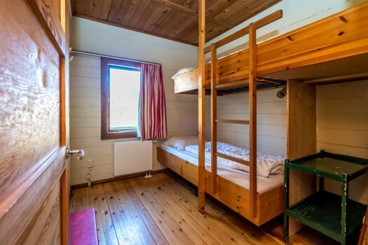 Das Schlafzimmer mit Etagenbett