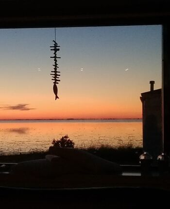 Sonnenuntergänge direkt vom Wohn-Esszimmer zu sehen