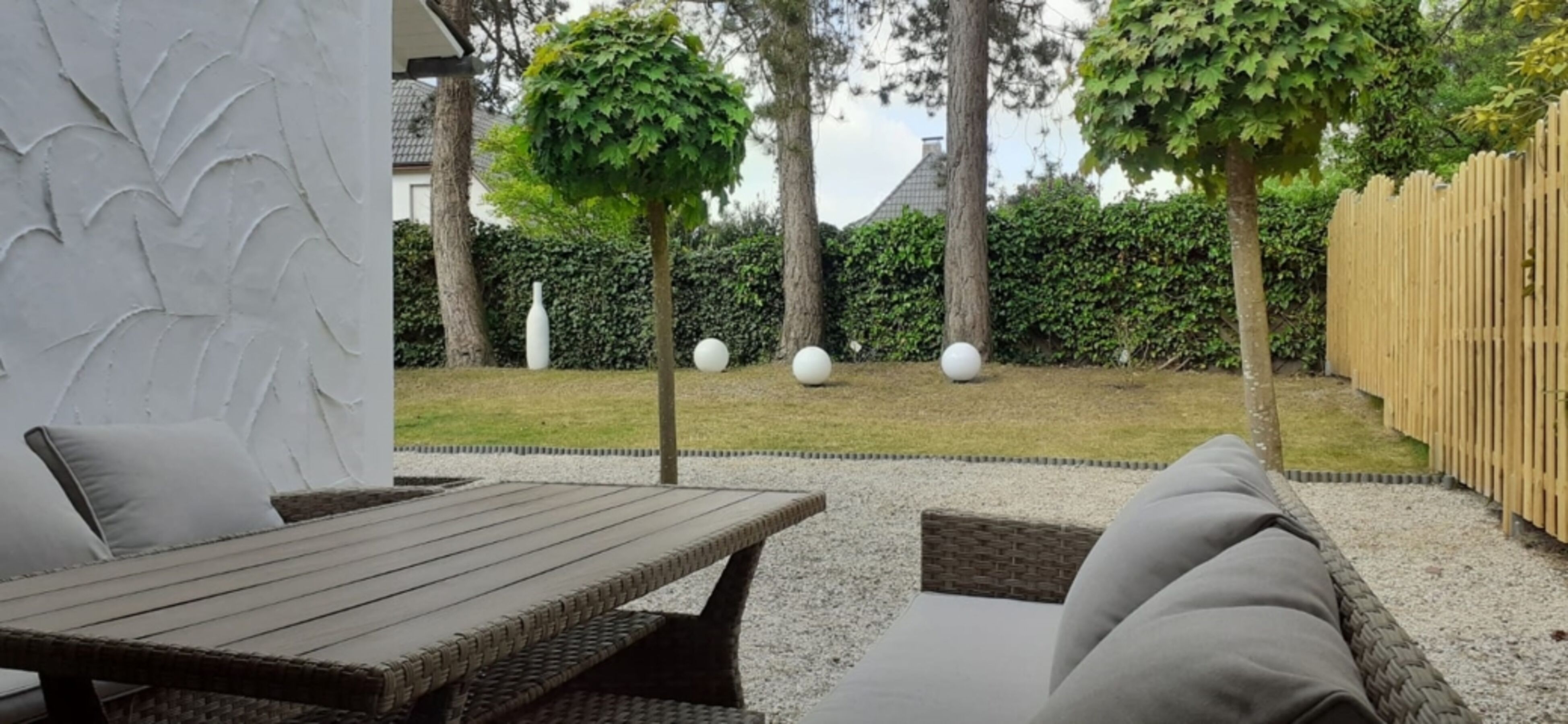 Terrasse und Garten sind nicht einsehbar