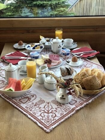 Frühstück in unserer Veranda