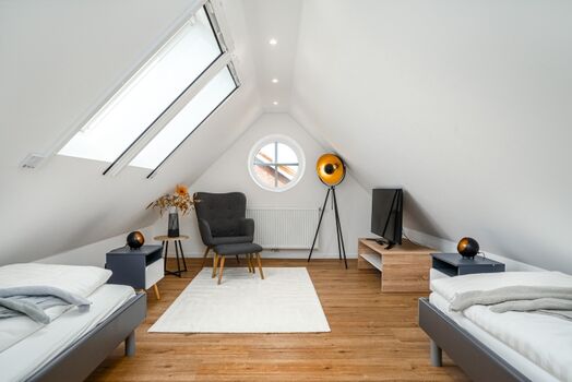 ausgebauter Spitzboden mit zweitem Schlafzimmer