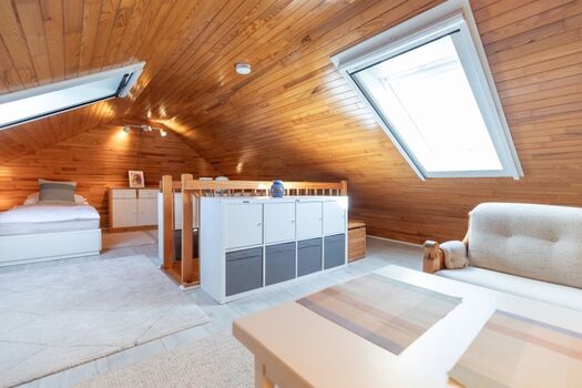 Das Obergeschoss des Hauses