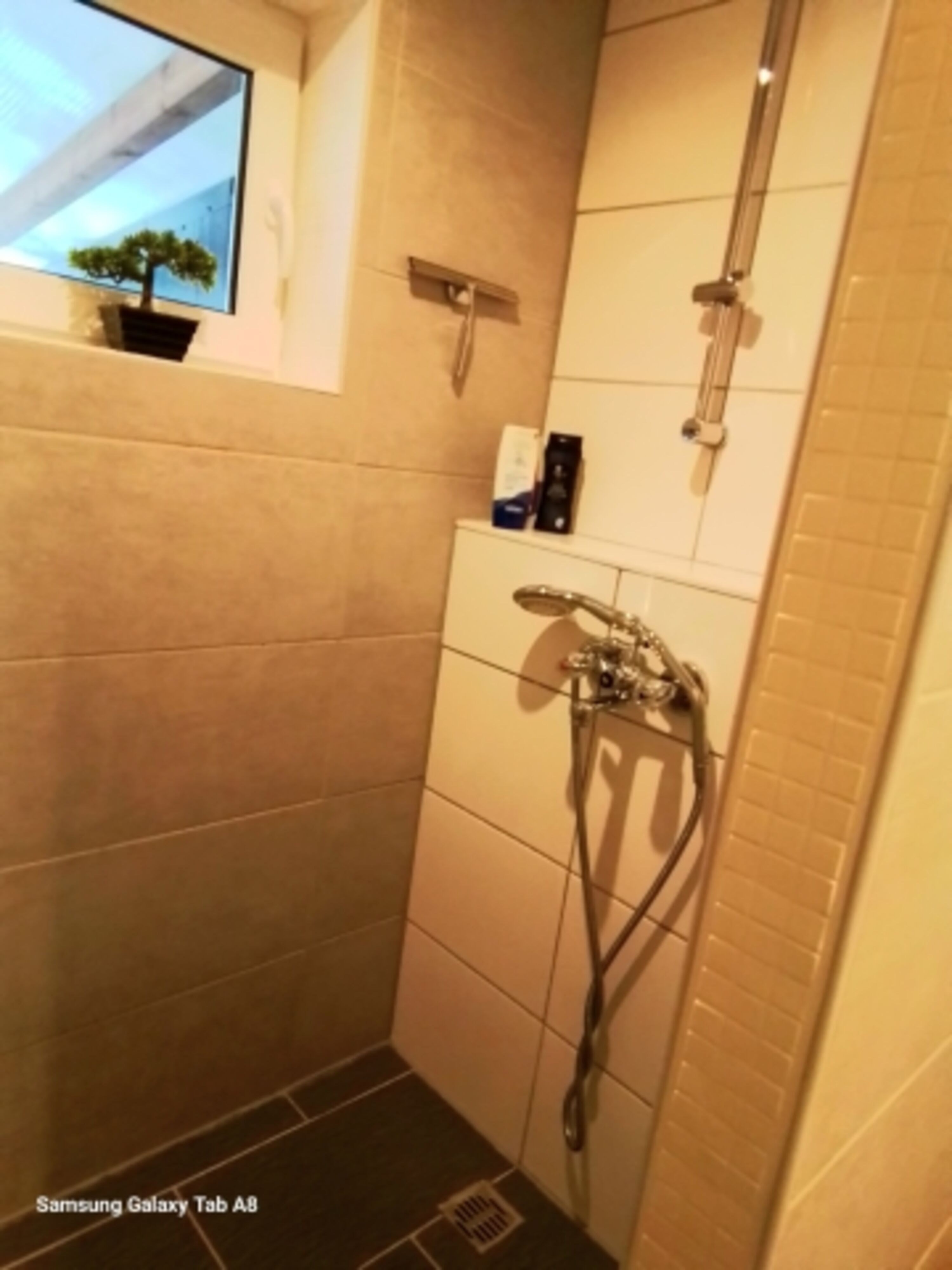 Dusche mit Fenster
