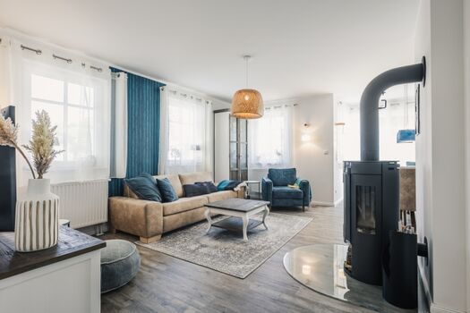 Haus Sanderling Blick in den Wohnbereich