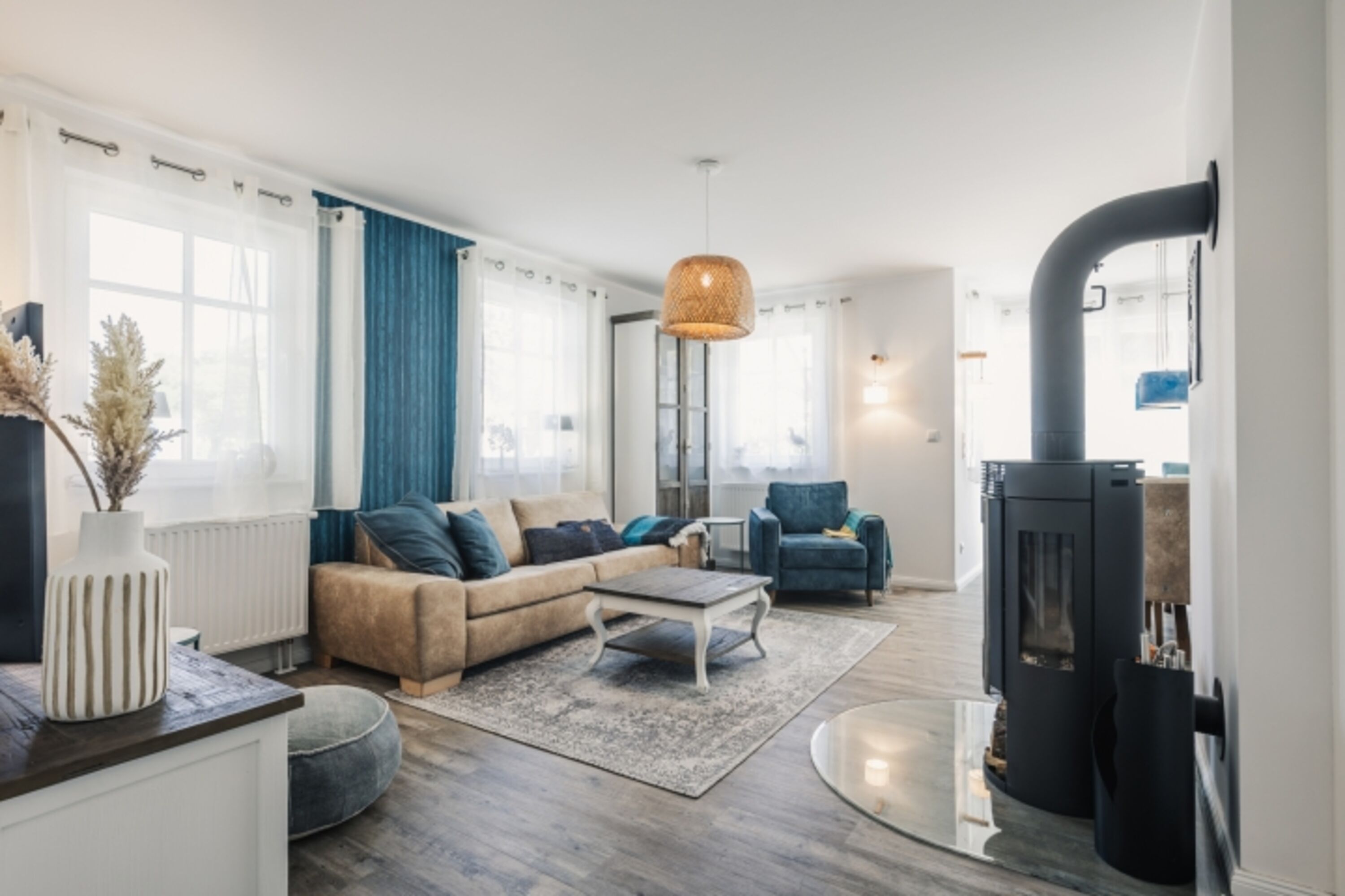 Haus Sanderling Blick in den Wohnbereich