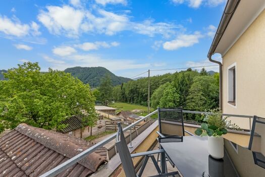Terrasse mit Blick ins Grüne