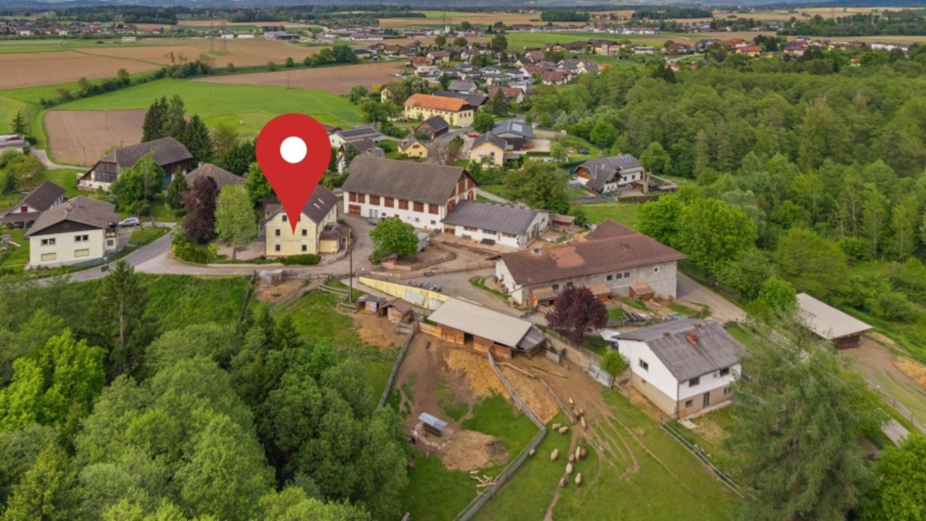Lage mit Markierung