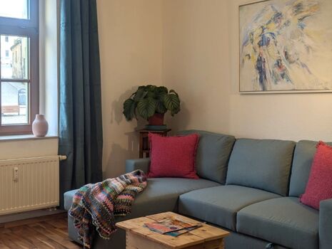 Das neue Sofa lässt sich zum 1,40*2,00-Doppelbett umbauen