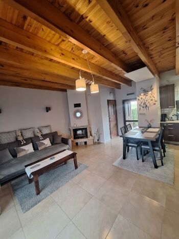 Wohnzimmer mit Kochnische